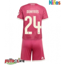 Camiseta Real Madrid Denzel Dumfries #24 Tercera Equipación para niños 2026-27 manga corta (+ pantalones cortos)